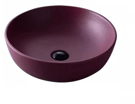Lavandini da Bagno Lavabo Creativo Semplice for la casa Lavabo da appoggio for Bagno Lavabo in Ceramica di Piccole Dimensioni Lavandino da Bagno a Incasso(A)