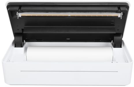Annadue Tragbare Drucker, Kabellos für Reisen, WLAN, Bluetooth, Thermodrucker, Tintenloser Mobiler Drucker, Kompatibel mit Android, Laptop, Zuhause, Büro Usw