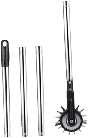 Yardenfun Bordatore Rotante A Ruote - Tagliabordi Manuale Con Facile Montaggio E Maniglia Per Una Manutenzione Ordinata Del Prato