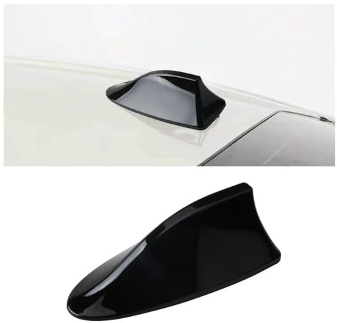 Flaconi Antena Coche Tiburon,Alerón Difusor de Parachoques Trasero de Coche,Protector de Labios de Parachoques Traseros,Accesorios para Automóviles,Adecuado para la Mayoría de SUV,Minivans(Negro)