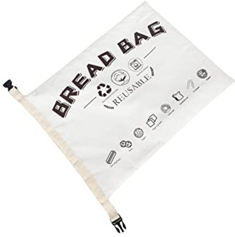 OFFSCH Baumwollbrotbeutel Ungebleicht Mit Reißverschluss Für Brot Gemüse Obst Snacks Wiederverwendbar Leicht Zu Reinigen Und Stabil