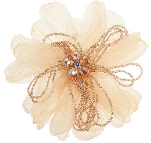 ANDRESLAD Broche Fleur Tissu Épingle Décorative Unique Pour Robes Et Vêtements Accessoire Pour Et Occasions Spéciales