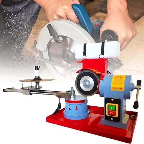 Aiguiseur de lame de scie circulaire 550 W – Meuleuse d'angle rotative pour aiguiser les lames de scie à pointe en carbure – Aiguiseur de lame multi-outils