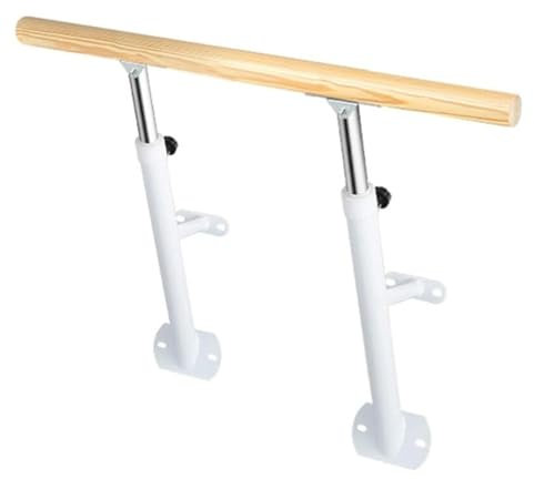CAFIEDR An der Wand montierte Ballettstange für Zuhause, höhenverstellbar, für Schule, Studio und Fitnessstudio, Weiß, 100 cm(Weiß 100cm)