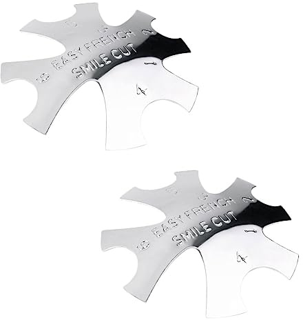 TOVINANNA 2pezzi Sagoma Per Tagliaunghie Per Manicure Art Strumento Fai Da Te Per Unghie Stencil Per Centri Estetici e Uso Personale Realizzato Materiali Di Resistente e Pratico