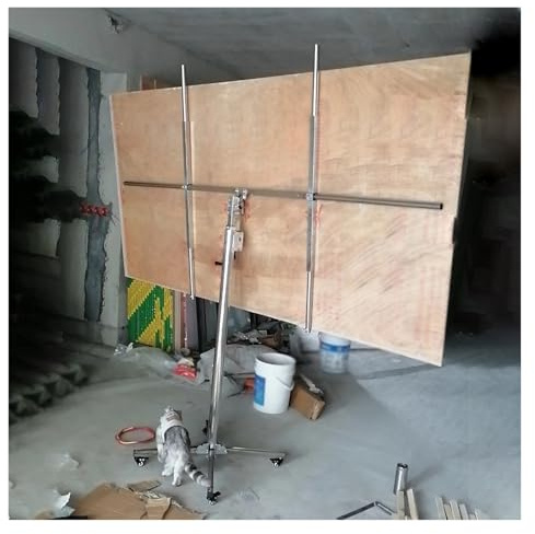 plattenheber rigips Trockenbau Gipskarton Heber Mit Rädern, Rollende Trockenbau Lifter Panel Heber Jack Tool Für Decke Und Wände, Drei In Einem Sheetrock Gipskarton Heber 50kg Hebekapazität(Medium - M