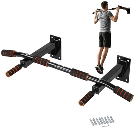 Barra per trazioni a parete, stazione per trazioni, barra per trazioni a parete, attrezzatura per esercizi push e dip, stazione di allenamento per palestra domestica, fitness indoor e allenamento del