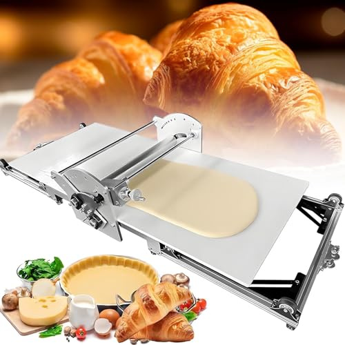 Sfogliatrice Pasticceria, Sfogliatrice Elettrica Professionale, Macchina Per Pasta Sfoglia Elettrica Commerciale Con Spessore Regolabile 2-30 Mm, Pieghevole Sfogliatrice Pasticceria Elettrico