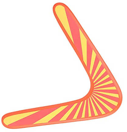 Huairdum Boomerang de Madera en Forma de V de 33 Cm X 30 Cm, Boomarang de Madera de Aviación de Alta Resistencia, Disco de Lanzamiento Clásico con Bolsa de Transporte de PP para Juegos Al Aire para