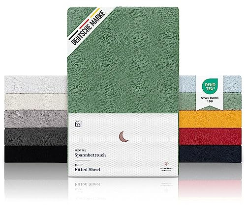 Blumtal frotté underlakan - Cuddly soft underlakan, Oeko-Tex certifierat, olika färger och storlekar