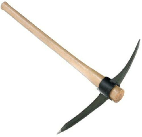 Heavy Duty Pick | Mattock | 5 or 7lb Head | Fibreglass or Hardwood Shaft (7lb Pick Axe Head with Hardwood 36 90cm handle shaft Garden Pick Axe)