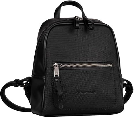 TOM TAILOR Tamara Damen City Rucksack Backpack, 8 L Schwarz