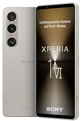 Sony Xperia 1 VI - 6,5 19,5:9 FHD+ HDR OLED 120Hz, triple lente con innovador sensor y ZEISS, audio de 3,5 mm, Android 14, IP65/68, Dual SIM, plata platino, 24 + 12 meses de garantía [Exclusivo de