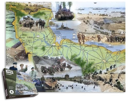 1000 Piece Jigsaw Puzzle Imperial War Museums D-Day Landing Operation Overlord Allied invasion of Normandy WW 2 For Adults Size 66X50cm