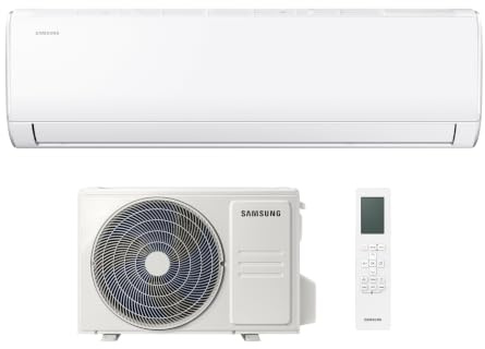 Samsung AR30 Panarea Climatiseur monosplit avec pompe à chaleur, 18 000 BTU, SmartThings et Intelligence Artificielle, WiFi, GAS R32, AR40H18C1AMNEU+AR40H18C1AMXEU, [Efficacité énergétique A++/A+]