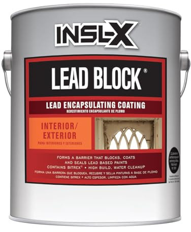 INSL-X Lead Block, Lead Encapsulating Paint, Eggshell, White, 1 Gallon
