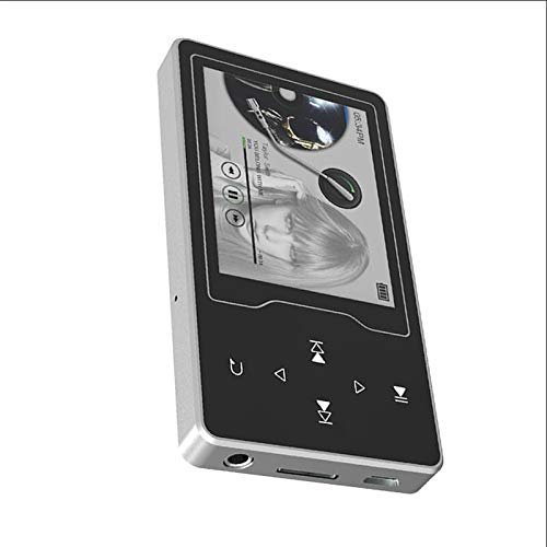 Lecteur MP4 en métal - 6,1 cm - Grand écran couleur - Lecteur vidéo radio FM - Lecteur de musique MP3 et MP5 (8 Go MP3 + 16 Go carte SD, noir)