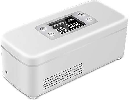 15 Ore Cassa Refrigerante Portatile Cassa Frigo Isolata Mini Box Reefer Temperatura Costante 2-8 ℃ Refrigerata Medicina con Spazio di Refrigerazione: 174 * 46 * 26mm per Auto/Viaggio/Casa