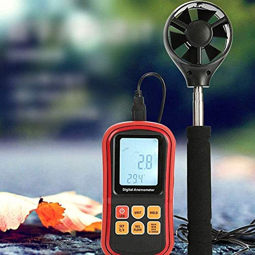 ZXM Digital Anemometer Handheld Wind Temperature Measurement Wind Speed Gauge Wind Vane