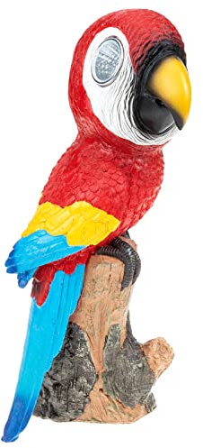 DOITOOL Solar-lampe in Form Eines Vogels Dekorative Außenleuchte Aus Kunstharz Gartendekoration Und Einweihungsgeschenk Energiesparend Und Installieren