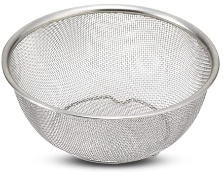 YSAMAX 22 cm Food Grade Stainless Steel Multipurpose Mesh Sieve Basket Topli Juice Galni Strainer Round Shape Liquid Mesh Filter