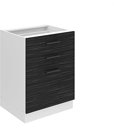 Belini Unterschrank SDSZ 60 cm, ohne Arbeitsplatte, Königliches Ebenholz | Küche, Küchenunterschrank Breite, Küchenschränke, Küchenschrank mit Schubladen