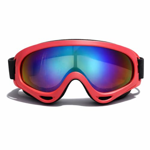 Gafas de esquí, para Hombres, Mujeres, Niños, Niñas, Niños, Gafas de Snowboard, Protección, Antivaho, a Prueba de Viento, Deportes Al Aire Ciclismo, esquí, Patinaje (Película de color de