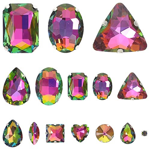 VICASKY 50stücke Glasstrasssteine Krallen-rhinestones Diy Dekorationsmaterialien Für Kleidung Handwerk Und Handyhüllen Wasserfest Und Langlebig Für Bastelprojekte Und Kreative Designs