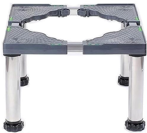 BDXZJ Waschmaschinen Untergestell für Kühlschrank Universal Verstellbare 4/8/12 Füße Waschmaschine Sockel für Spülmaschine Gefriertruhe Gefrierschrank Küchenschrank 4 Feet,24-27cm