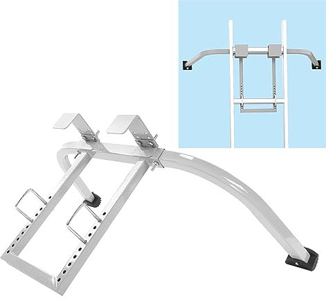 Gancio per Scala da Tetto, Stabilizzatore per Scala Gancio per Scala Gancio per Scala Gancio per Tetto Stabilizzatore per Scala in Acciaio Regolabile per Scala a Muro con Campata