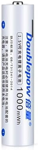 1.5V AAA USB Batteria Ricaricabile Litio Ion 1000mWh Batteria Per Controllo Remoto Mouse + Cavo Capacità Elevata.4 Pezzi AAA E 2 Cavi