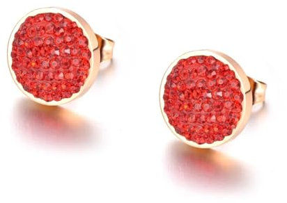 Ohrringe Ohrstecker Ohrclip Damen Frauen S925 Hoop Ohrringe Mode Accessoires Farben Ohrstecker Für Mädchen Frauen Boucle Rot