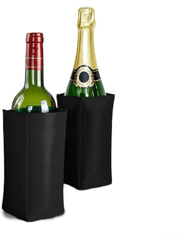 Besttoolifes Ice Wine Cooler, Wine Accessories Wine Bottle Cooler Sleeve, Gel Wine Bottle Chill Cooler Ice Bag, Freezer Bag, Vodka Tequila Chiller Cooler