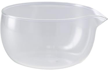 YILANJIN Tazones Redondos de Cristal Transparente, Cuencos de Salsa y Té, 350 ml, 1 Pieza