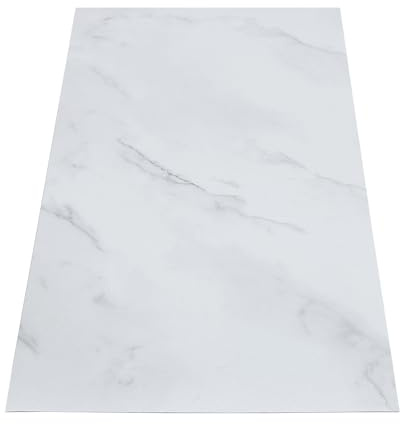 Pvc Bodenbelag,24 StüCk 60 * 30 CM Selbstklebend Pvc Bodenfliesen FüR Schlafzimmer Langlebi Selbstklebend Pvc Bodenfliesen Für Schlafzimmer,Esszimmer, Küchen (Weiß)