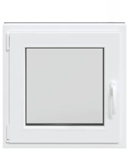 vidaXL Kellerfenster RISOR 60x60 cm Dreh Kipp DIN Links Anthrazit