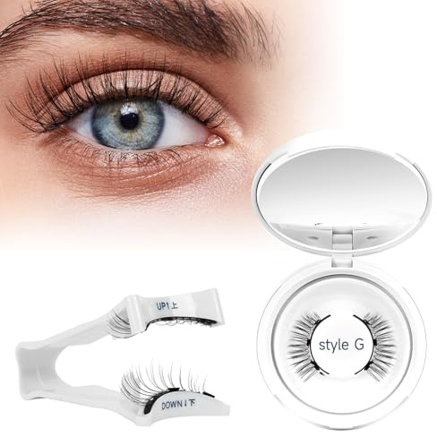 Higu clace Magnetische Wimpern,Magnet Wimpern Ohne Eyeliner,Magnetische Wimpern mit Applikator,Wimpern Magnetisch Natürlicher Look,Kein Kleber erforderlich Wimpern Magnetic(SET-G)