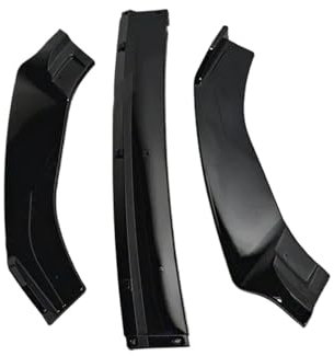 Frontspoiler Für Golf 7 MK7 Für GTI Für GTD Für GTE R Für Line 2013-2016 3-teiliger Frontstoßstangensplitter Lippendiffusor Spoilerschutzabdeckung Deflektorschutz Front Spoiler Lippe(Gloss Black)