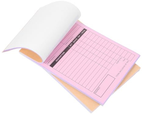 Gadpiparty 2stücke Belegbuch Für Kleinunternehmen Bestellformularblock Mit Dreifach Durchschreibkopien Stabiler Schreibplatte Robustem Durchschreibpapier Geeignet Für Handwerkskunst