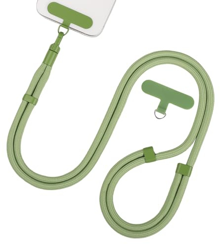 Segus Tour de Cou Telephone, 7mm Collier Telephone Portable, Cordon Téléphone Portable, Réglable et Détachable