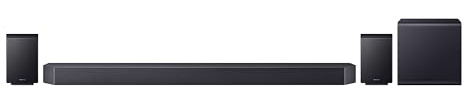 Samsung Q-Series Soundbar, Q990F, 11.1.4 hp, Subwoofer and Rear Speaker, True 11.1.4ch Full Surround, Dolby Atmos Wireless, Q-Symphony, SpaceFit Sound Pro, HW-Q990F/ZN (2025