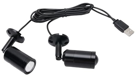 Garosa Spotlight a LED in Lega in Lega di Alluminio, Illuminazione del Mobile per Display Giocattolo con Esposizione di Gioielli, Dipinti o Vetrine per Opere D'arte