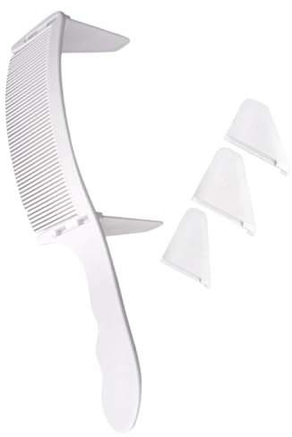 VILLFUL Hair Positioning Comb Curved S-shape Barber Styling Tool Mens Hairdressing Comb Fine Teeth for Precise Cutting and Travel Convenience