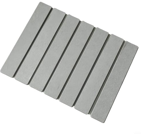 Tappetino pieghevole in terra diatomea 40 x 30 cm, per piano di lavoro della cucina, super assorbente, di qualità alimentare, versatile come base resistente al calore o sottopentola per piante (grigio