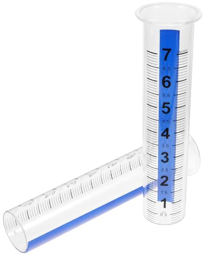 Artibetter 2 pièces Pluviomètre Plastique Transparent pour Jardin Tube de Mesure de Pluie Précis et Pratique Lot pour Extérieur Réutilisable