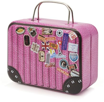 Mini-Reisekoffer,Geldgeschenk Verpackung Hochzeit und Reisegutscheine | Deko-Koffer,Geschenkkoffer Reiseerinnerungen,Geldgeschenke Reise,7,5 x 5,5 x 3,5 cm