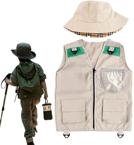 Gilet Safari Enfant Costume Chasse Au Trésor Nature