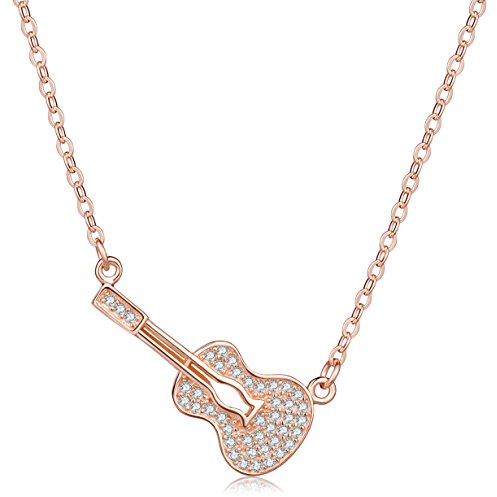Yumilok Jewelry Halskette und Anhänger für Damen und Mädchen, Sterling-Silber 925, Zirkonia, elegant, kurz, Sterling-Silber, Sterling Silber, Zirkon