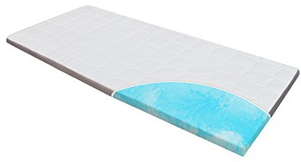 Topper-Matratze Homedi EBI - A3-.140.8 Mlily by Ebitop Gel-Schaum-Matratzenauflage, 8 cm hoch, waschbar, weiß (140x200x8cm)