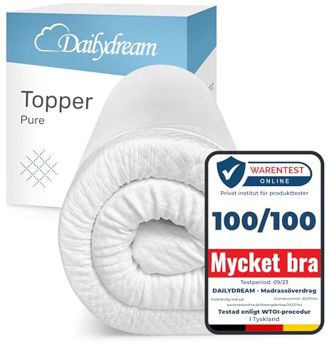Dailydream Topper Viscoelástico, Memory Foam, 200x200 cm, 5 cm